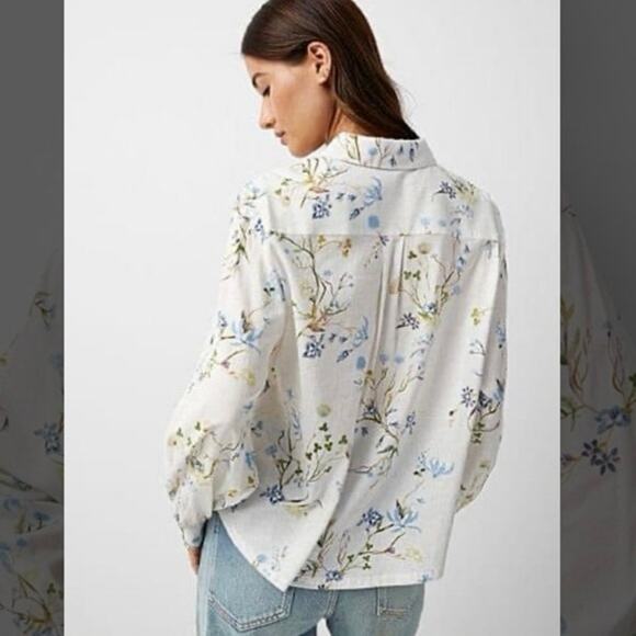 Scotch & Soda Floral Blouse - White and Blue - Picture 2 of 10